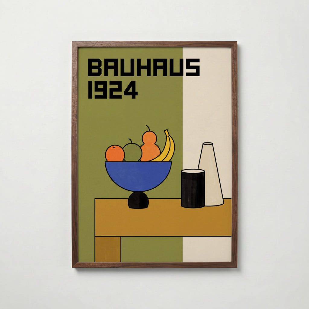 Bauhaus Fruit Bowl Poster – valnötsram
