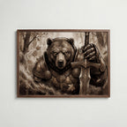 Bear Knight Poster i hemiljö