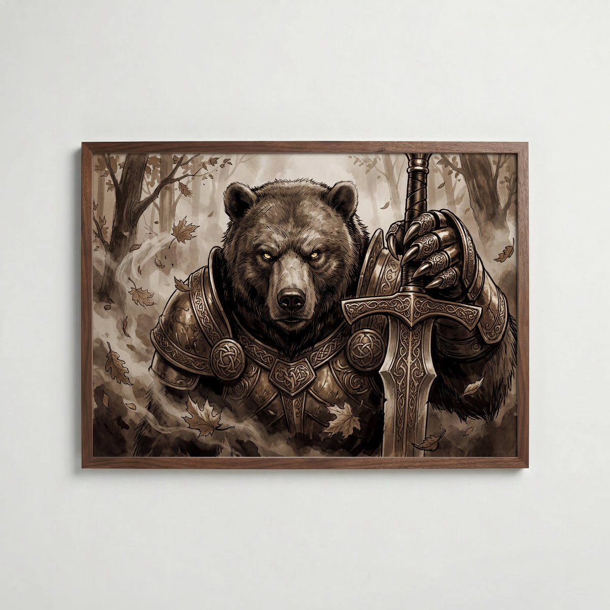 Bear Knight Poster i hemiljö