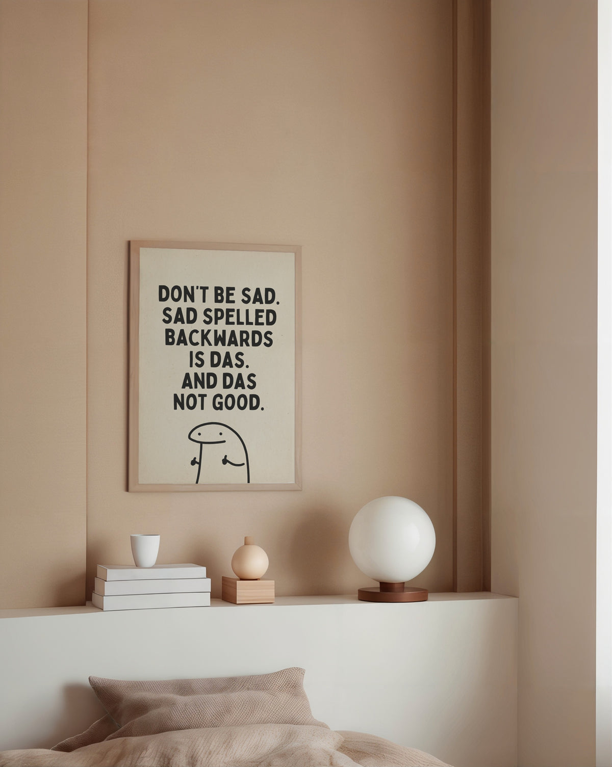 Das Not Good poster i stilrent hem med modern inredning – köp enkelt hos Bozetto