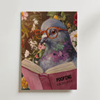 Feathered Wisdom – stilfullt konsttryck från Bozetto, tryckt på matt finpapper i hög tryckkvalitet