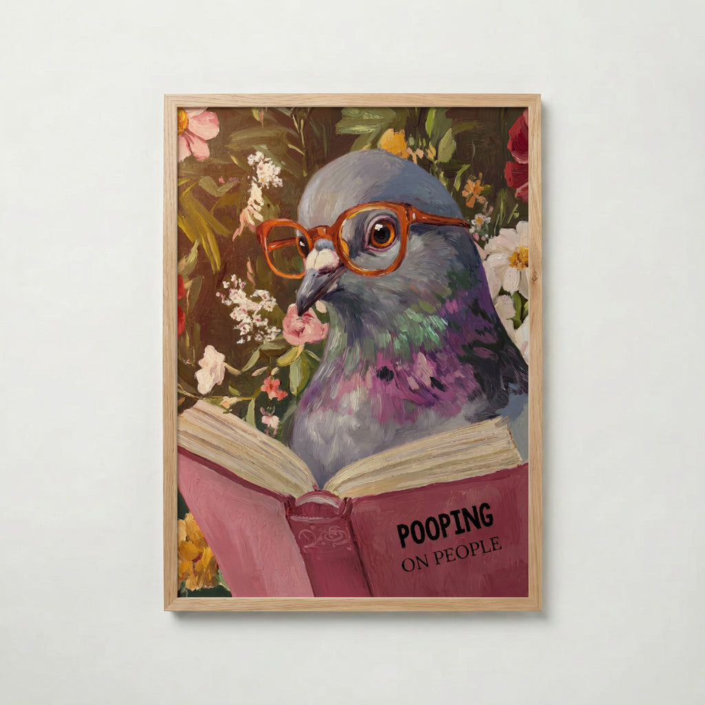Feathered Wisdom poster visad rakt fram – Bozetto affisch i hög tryckkvalitet i hög tryckkvalitet