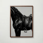 Black Stallion Saddle Poster – valnötsram