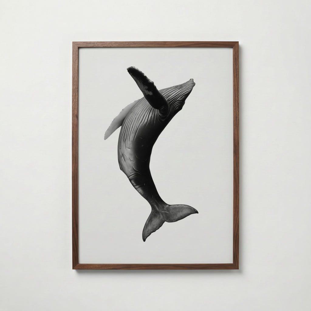 Breaching Whale Poster – valnötsram