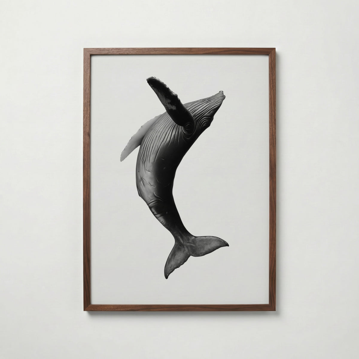 Breaching Whale Poster – valnötsram