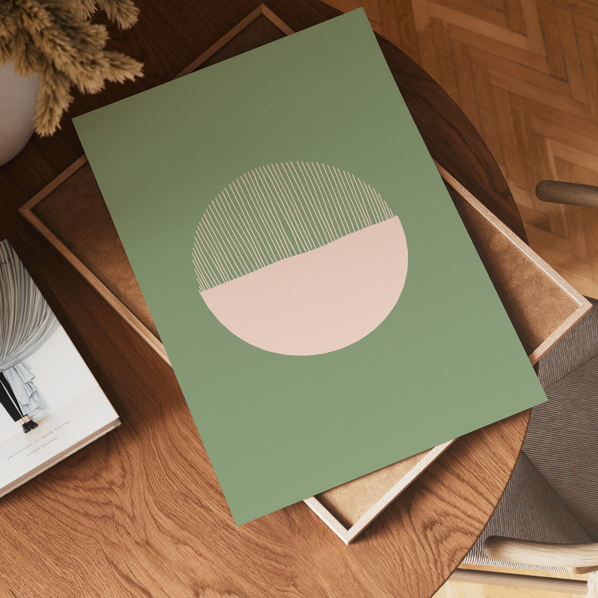 Green Balance poster visad rakt fram – Bozetto affisch i hög tryckkvalitet i hög tryckkvalitet