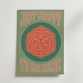 Just Happy Flower – stilfullt konsttryck från Bozetto, tryckt på matt finpapper i hög tryckkvalitet