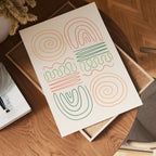 Abstract Pastel Shapes – affisch med stilfullt motiv från Bozetto i hög kvalitet