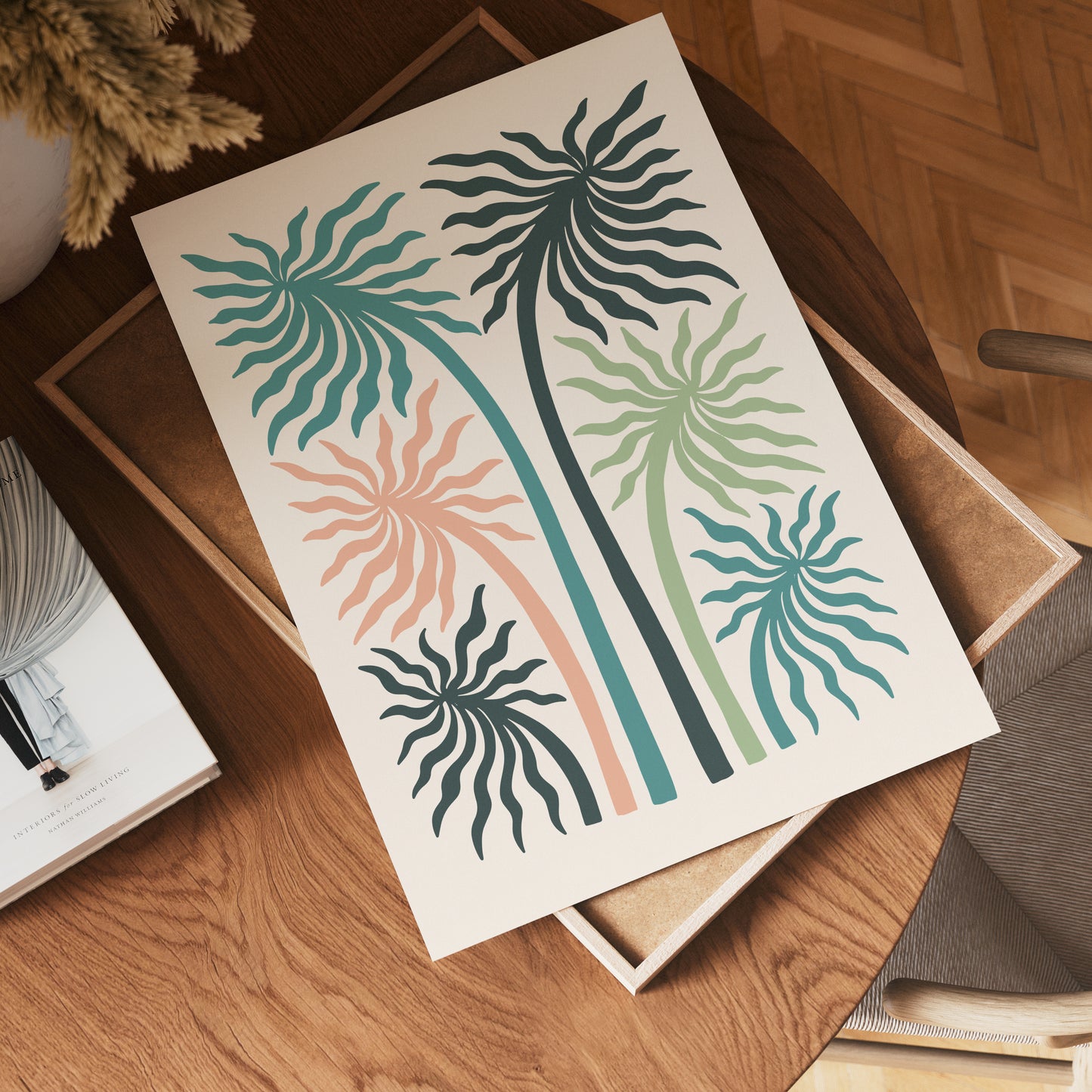 Pastel Palms Poster