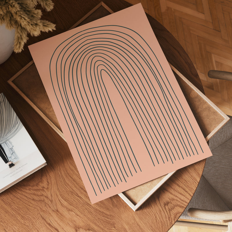 Terracotta Arches Poster