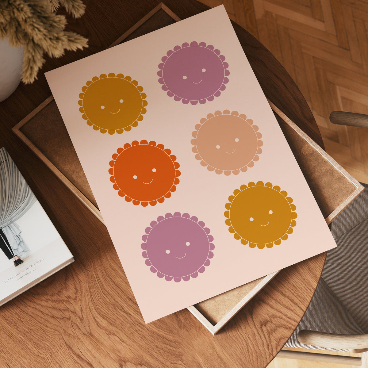 Happy Dots poster visad rakt fram – Bozetto affisch i hög tryckkvalitet i hög tryckkvalitet