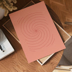 Terracotta Spiral Flow – affisch med stilfullt motiv från Bozetto i hög kvalitet