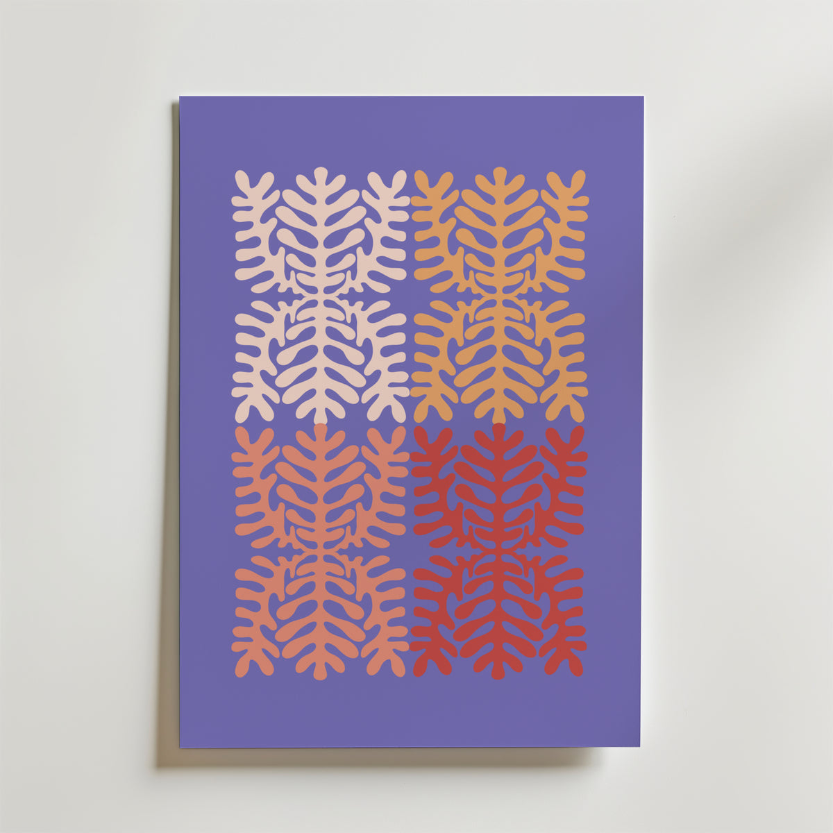 Lavender Leaves – stilfullt konsttryck från Bozetto, tryckt på matt finpapper i hög tryckkvalitet