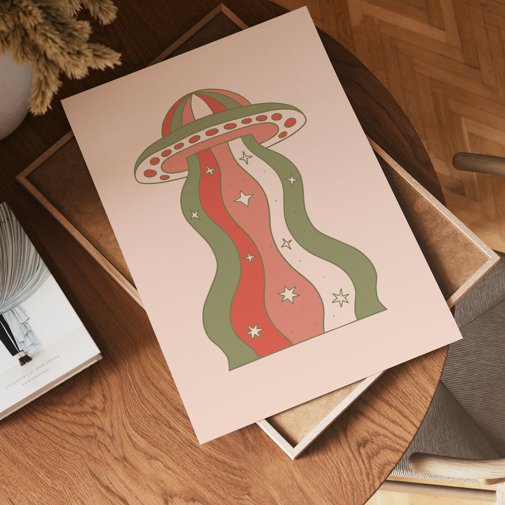 Wavy Mushroom poster visad rakt fram – Bozetto affisch i hög tryckkvalitet i hög tryckkvalitet