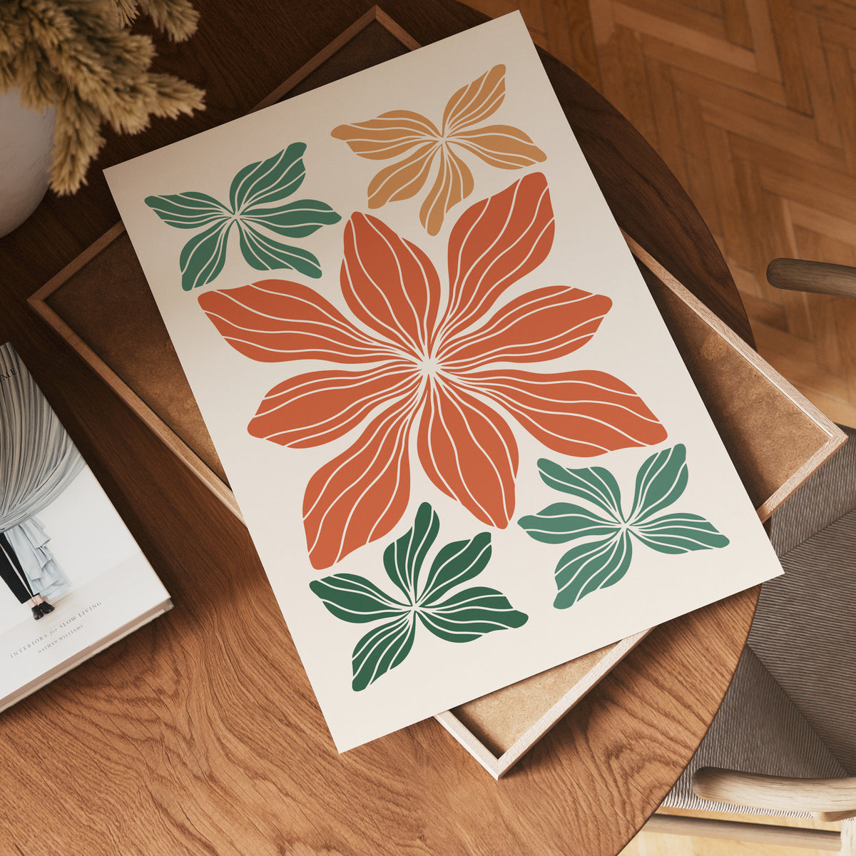 Bold Botanical Geometry – affisch med stilfullt motiv från Bozetto i hög kvalitet