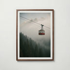 Cable Car in the Mist Poster