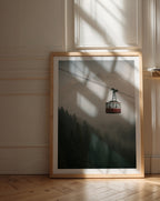 Cable Car in the Mist Poster