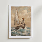 Captain Terrier Poster – med passepartout