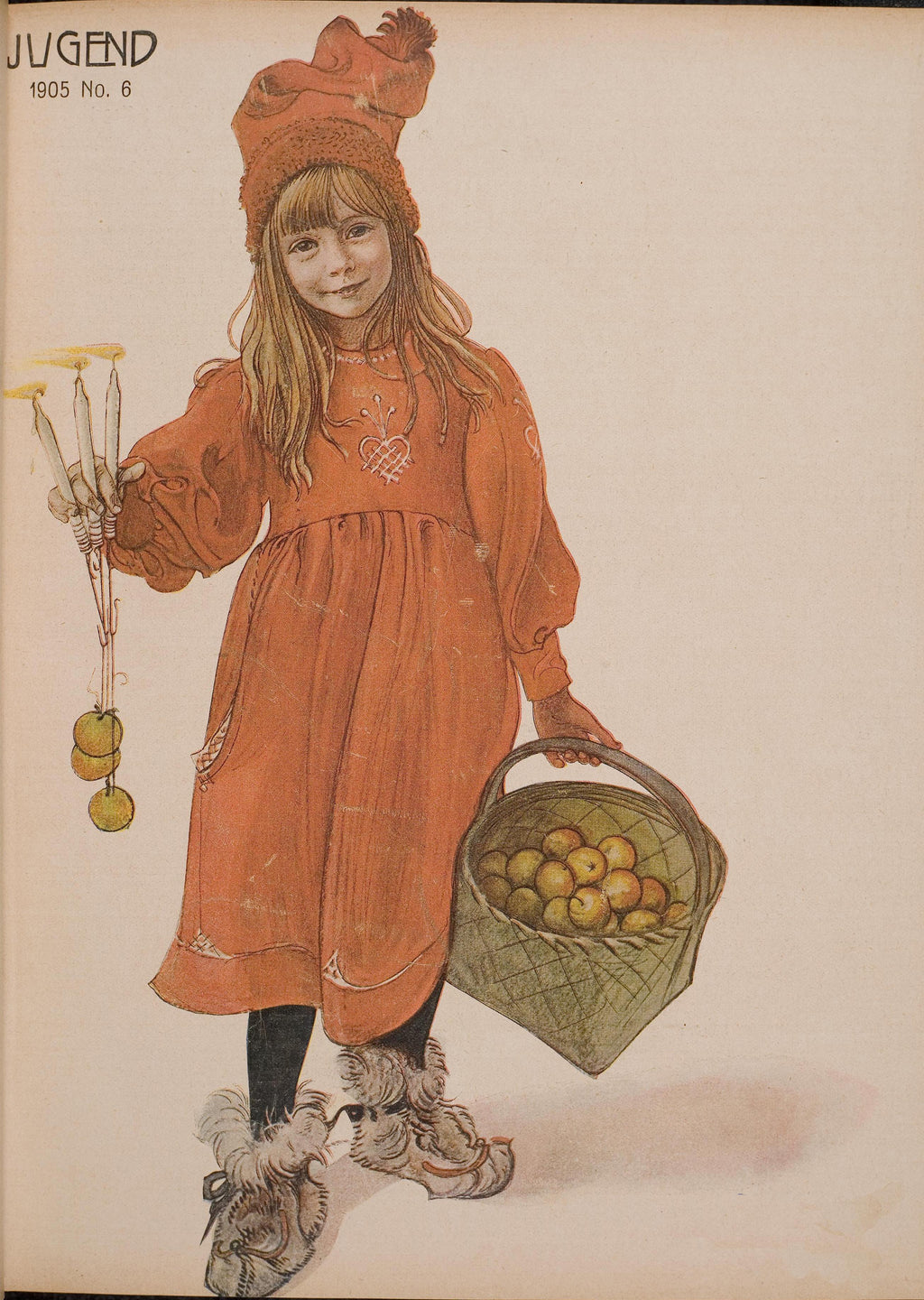Carl Larsson Brita as Iduna poster visad rakt fram – Bozetto affisch i hög tryckkvalitet