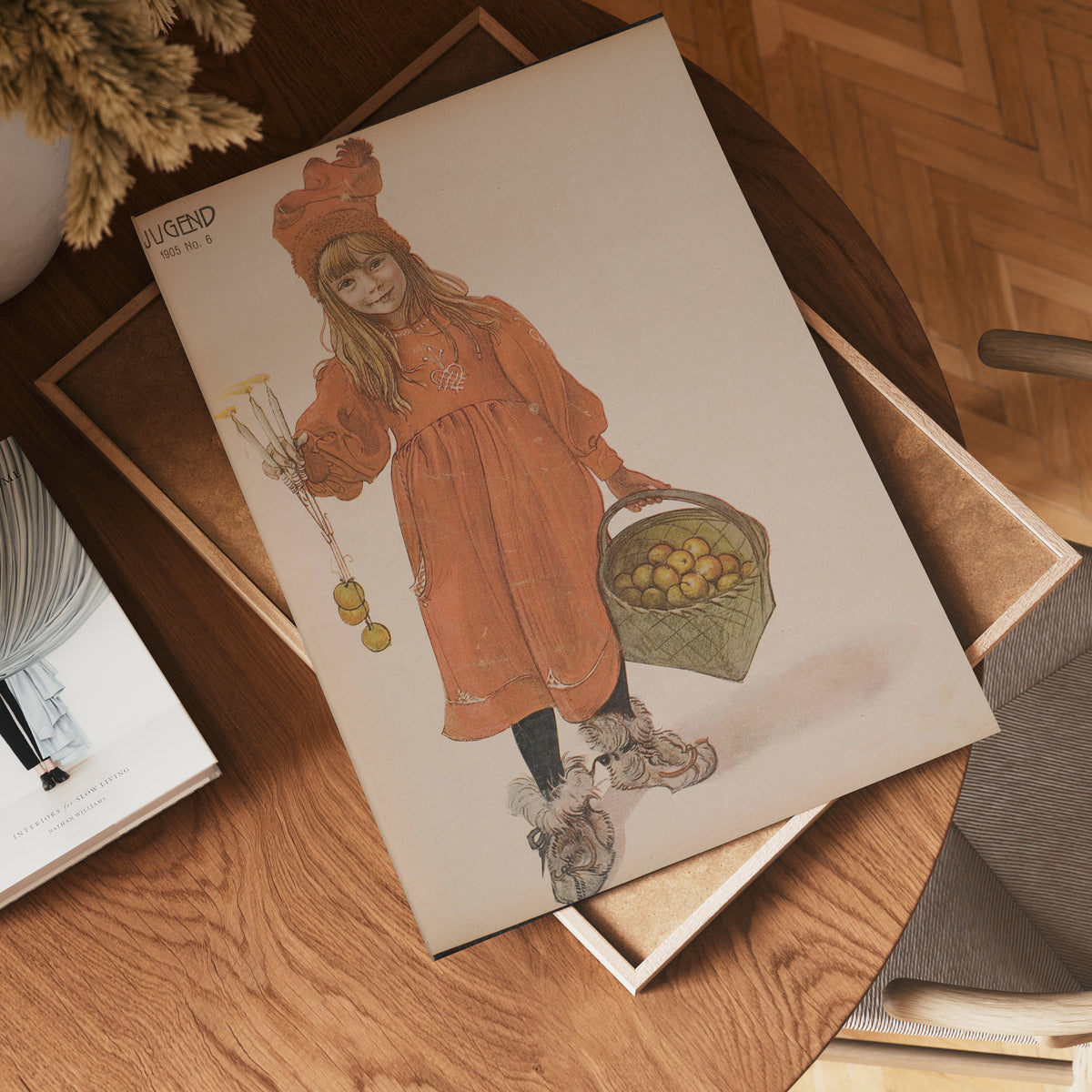 Carl Larsson Brita as Iduna – affisch med stilfullt motiv från Bozetto i hög kvalitet