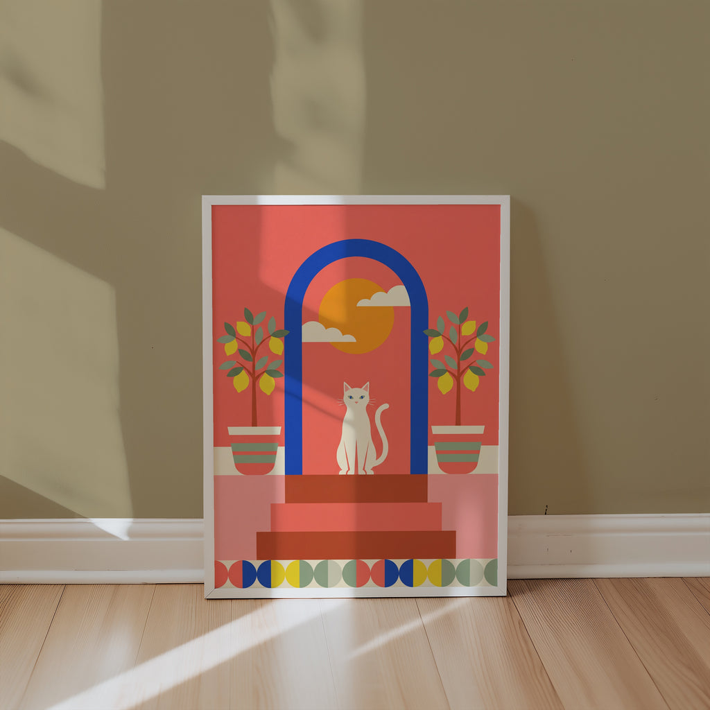 Cat Under the Blue Arch Poster – i rum 1