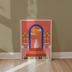 Cat Under the Blue Arch Poster – i rum 1