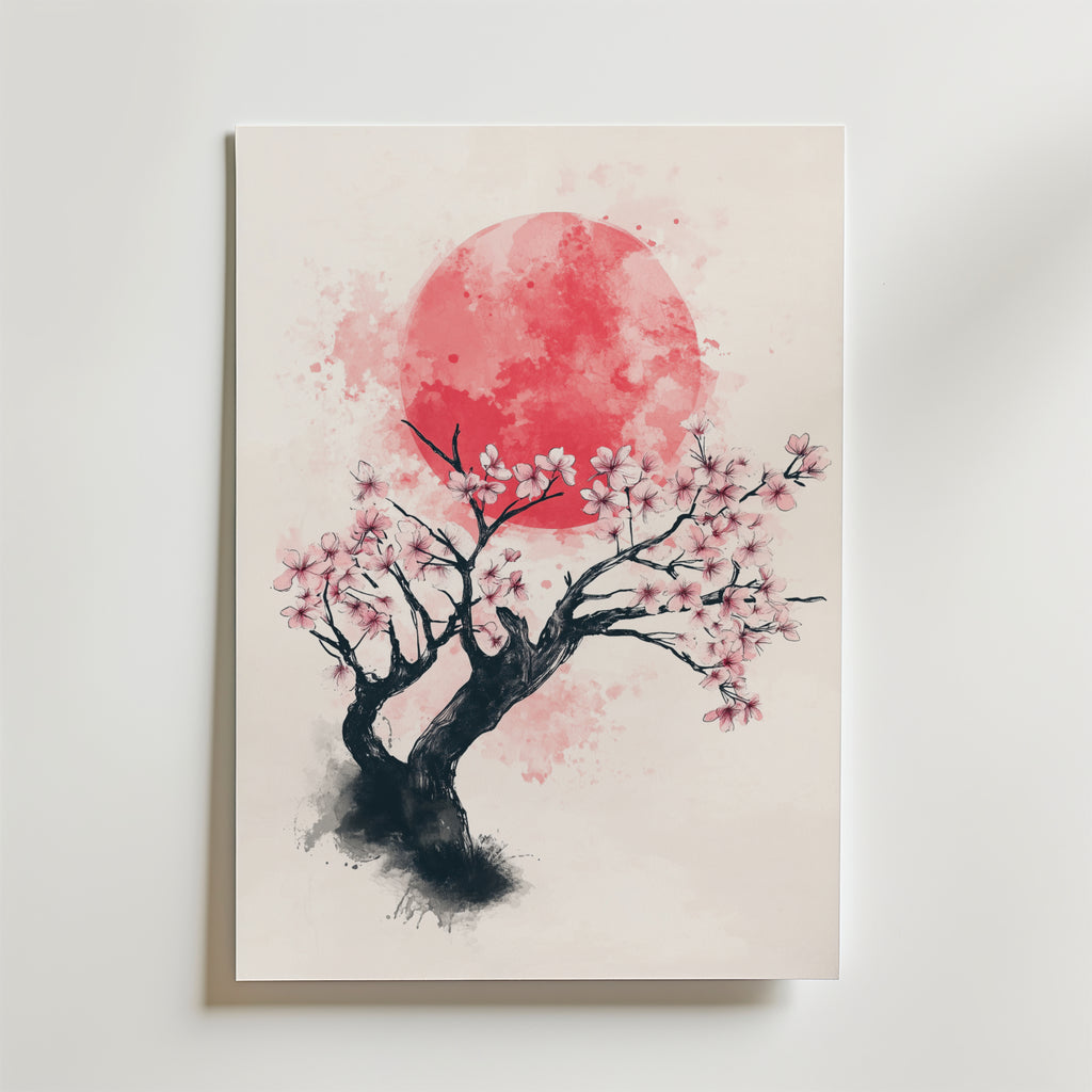 Quiet Bloom – stilfullt konsttryck från Bozetto, tryckt på matt finpapper i hög tryckkvalitet