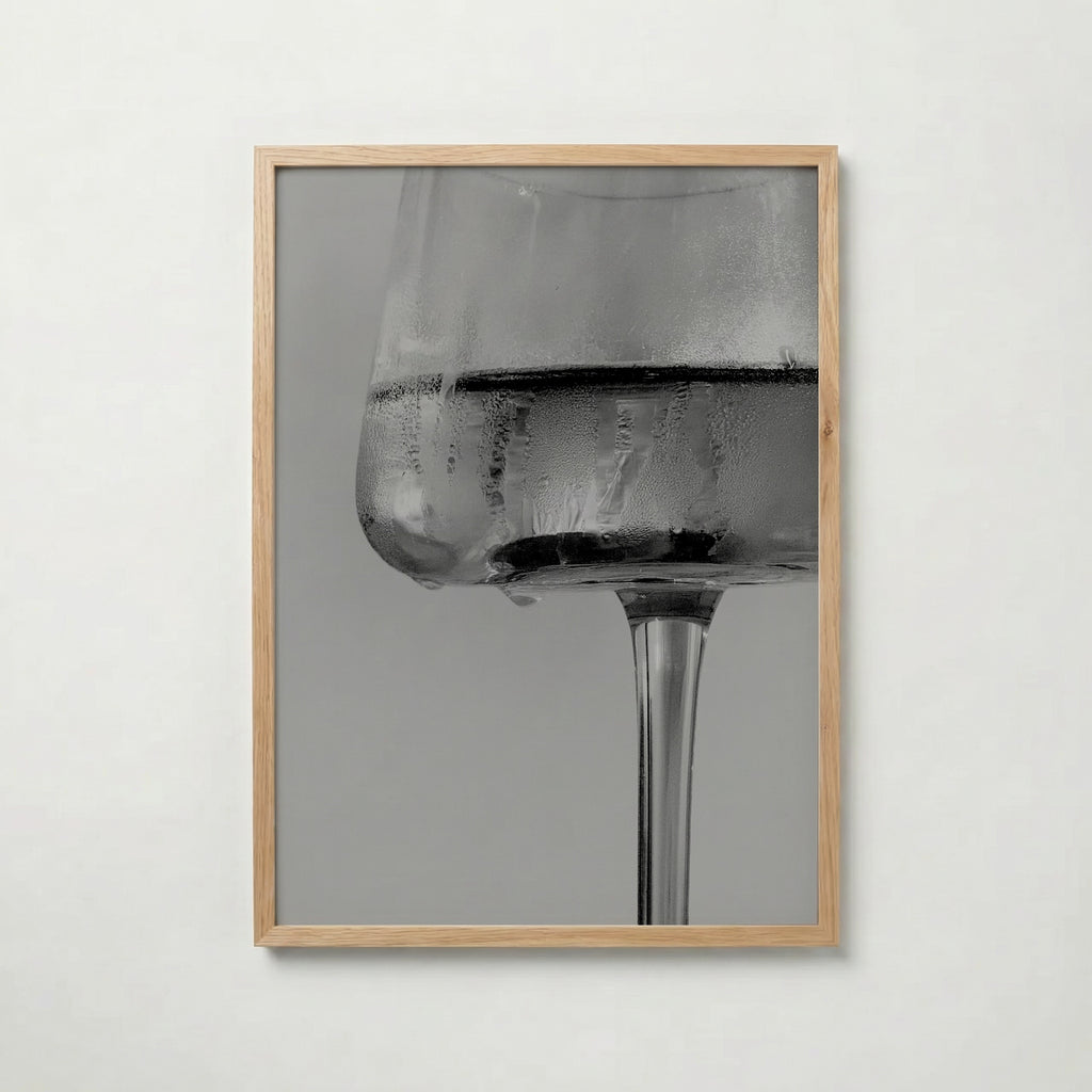 Frosted Wine Glass Poster – ekram