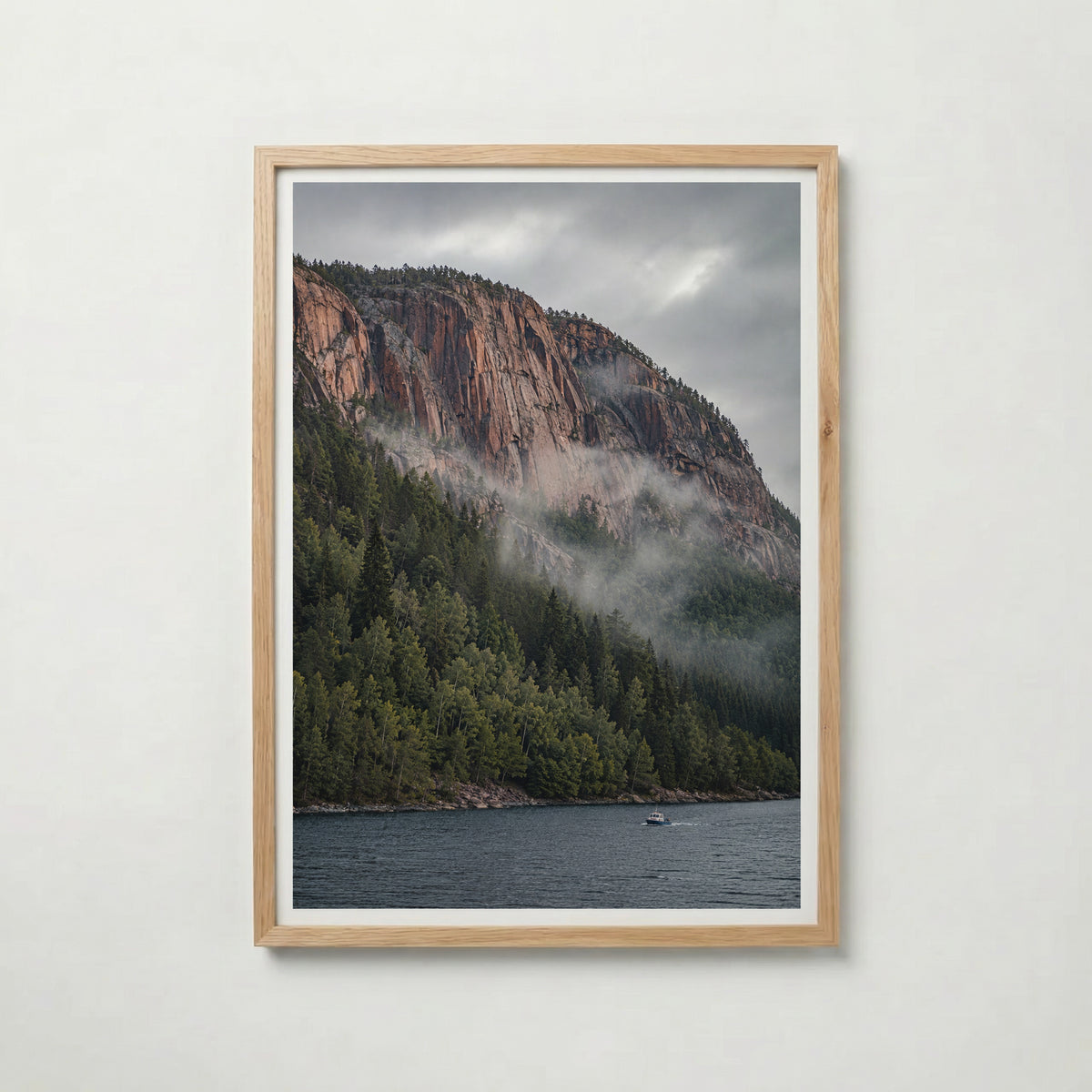 Cliffside Fjord Poster