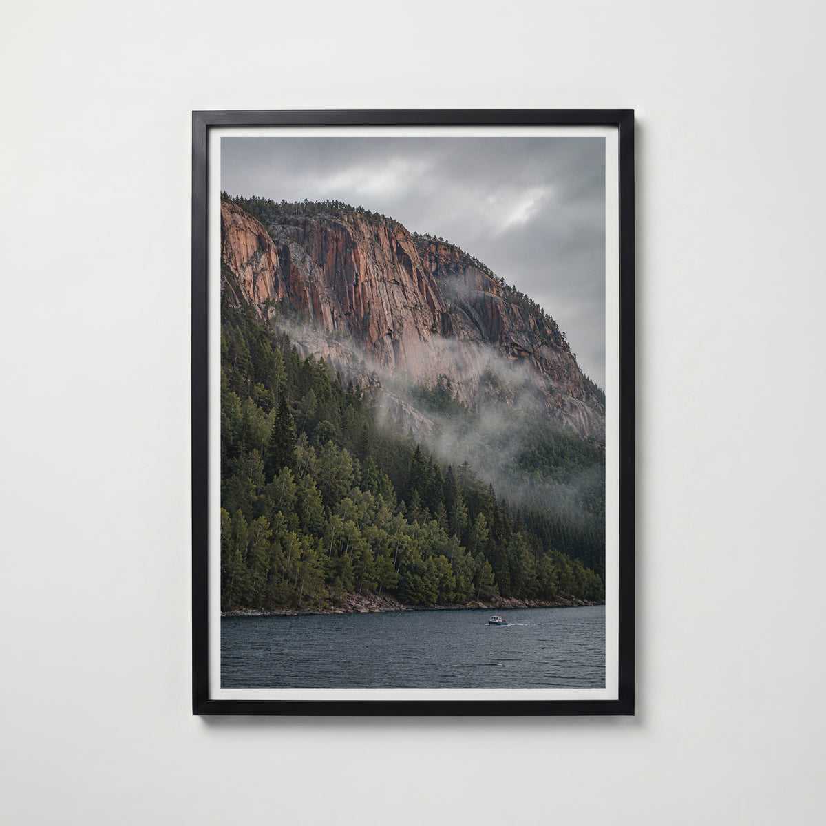 Cliffside Fjord Poster