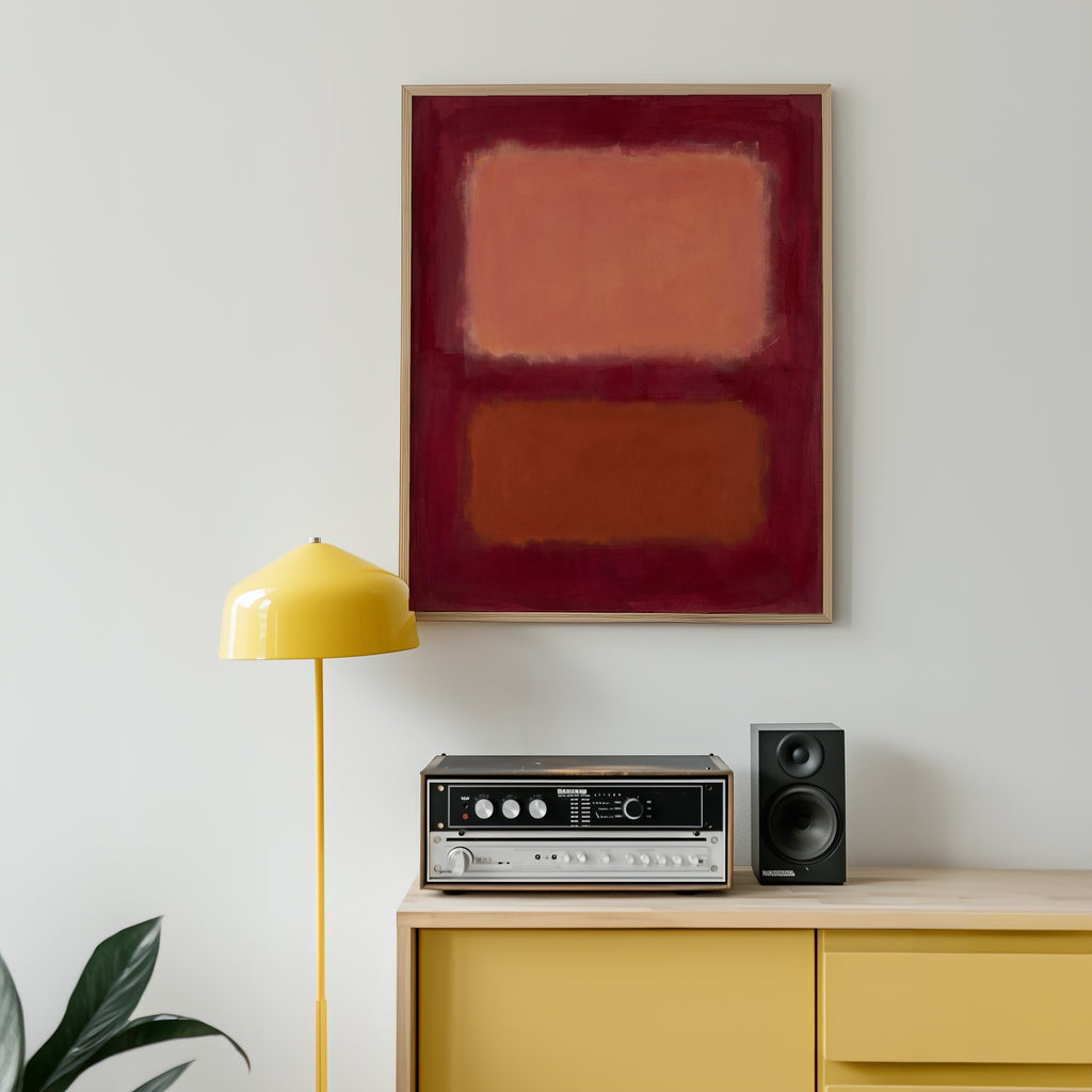 Colour Field in Crimson Poster – i rum 4