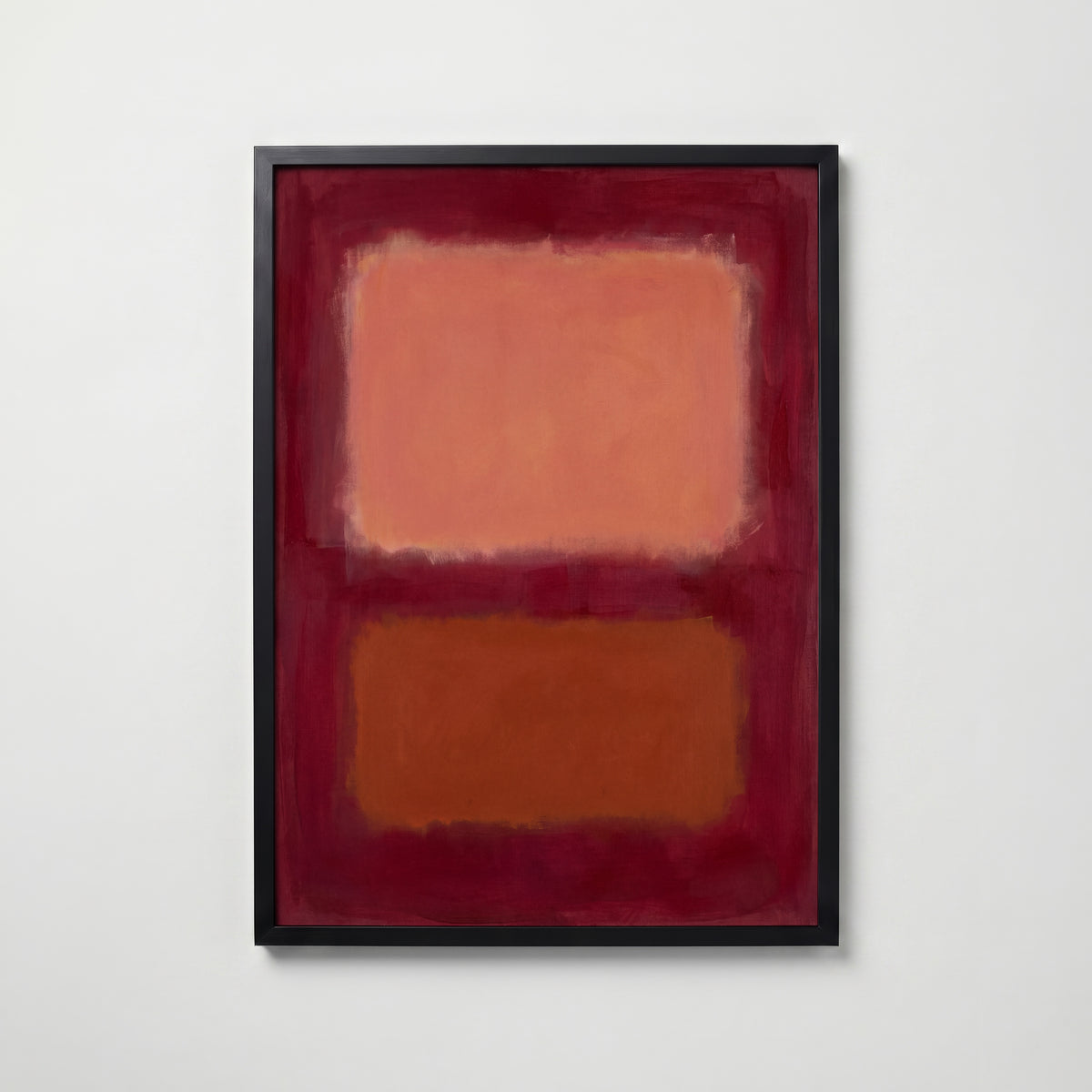 Colour Field in Crimson Poster – svart ram