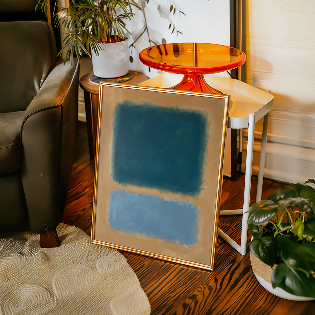 Colour Field in Teal Poster – i rum 4