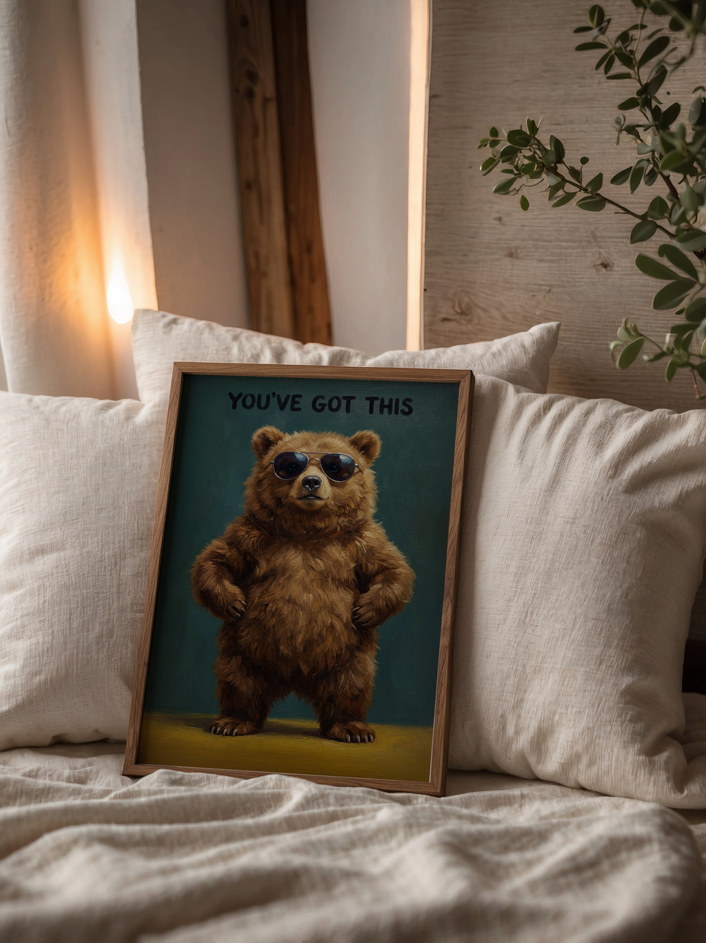 Cool Bear Poster i rumskomposition med ekram
