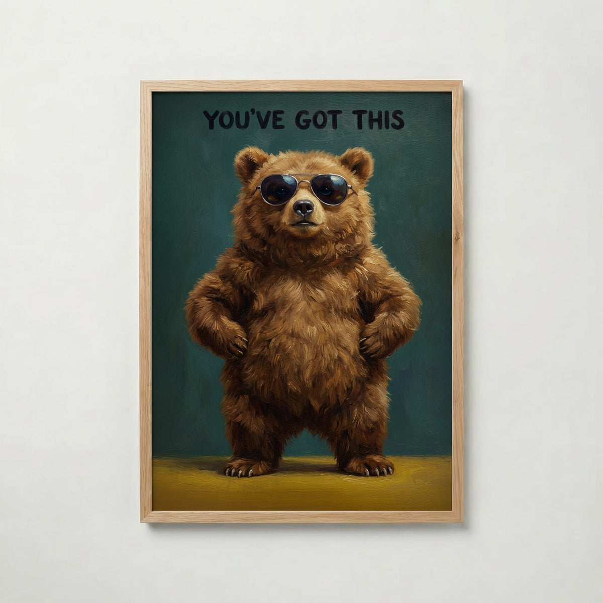 Cool Bear Poster med ekram