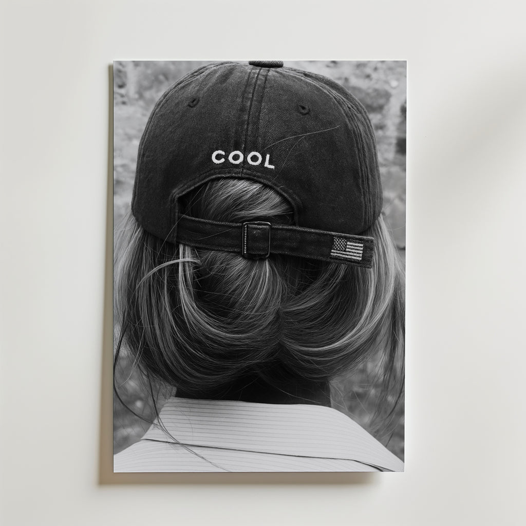 Washed Cool Cap Poster – canvas utan passepartout