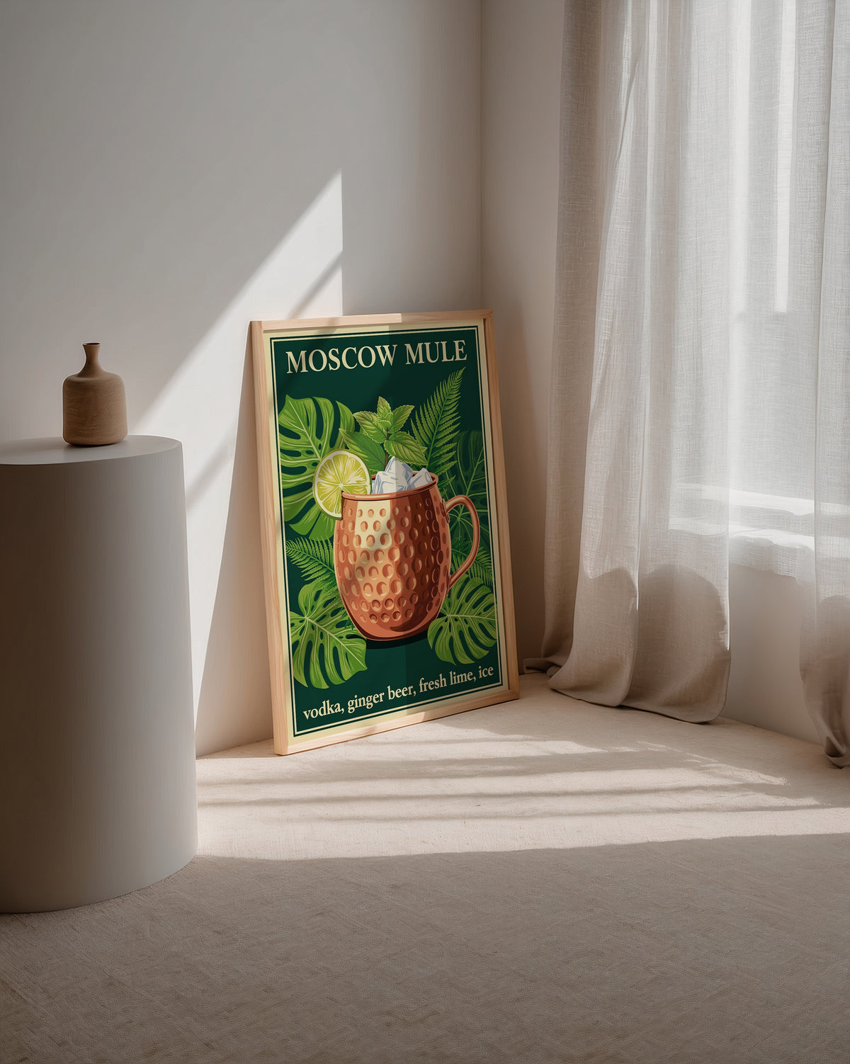 Copper Garden Poster i rumskomposition med ekram