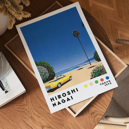 Hiroshi Nagai Yellow Coastline Poster