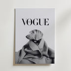 Wrapped Wool Hound Poster – canvas utan passepartout