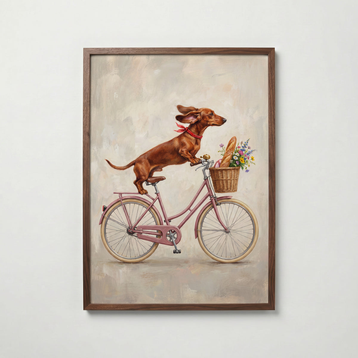 Dachshund on Tour Poster – valnötsram