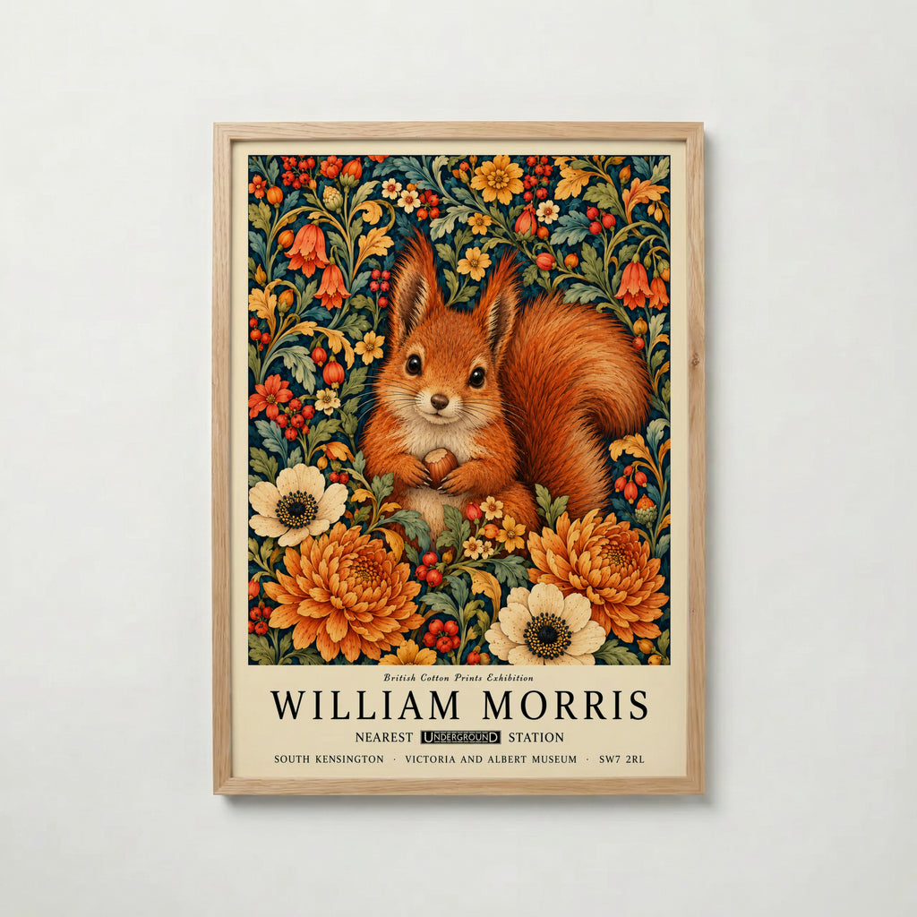 William Morris Hazel Squirrel Poster – ekram