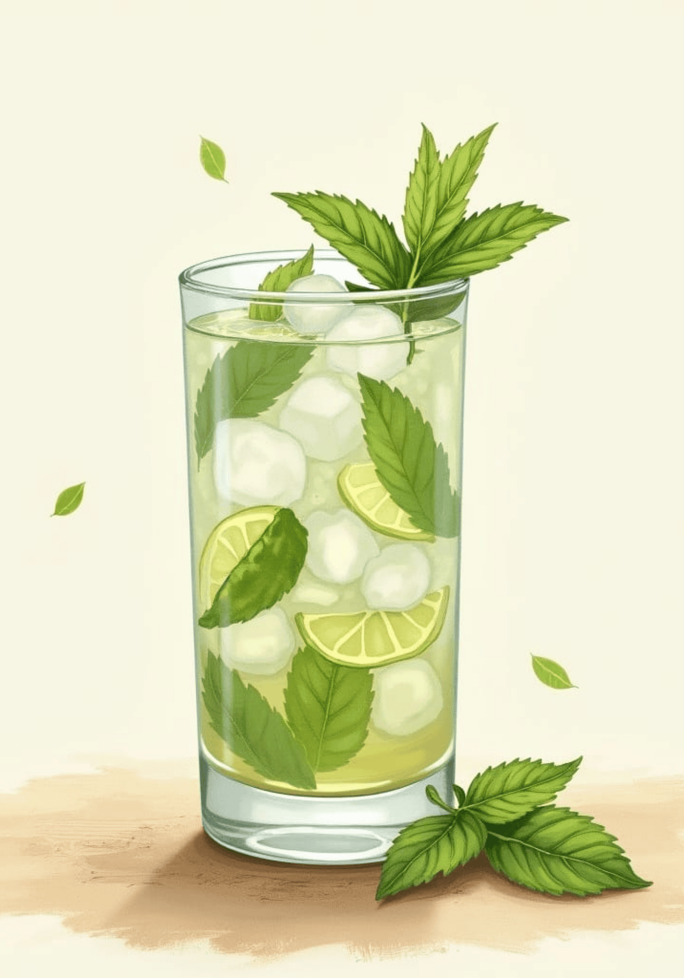 Iced Mojito Drink Poster