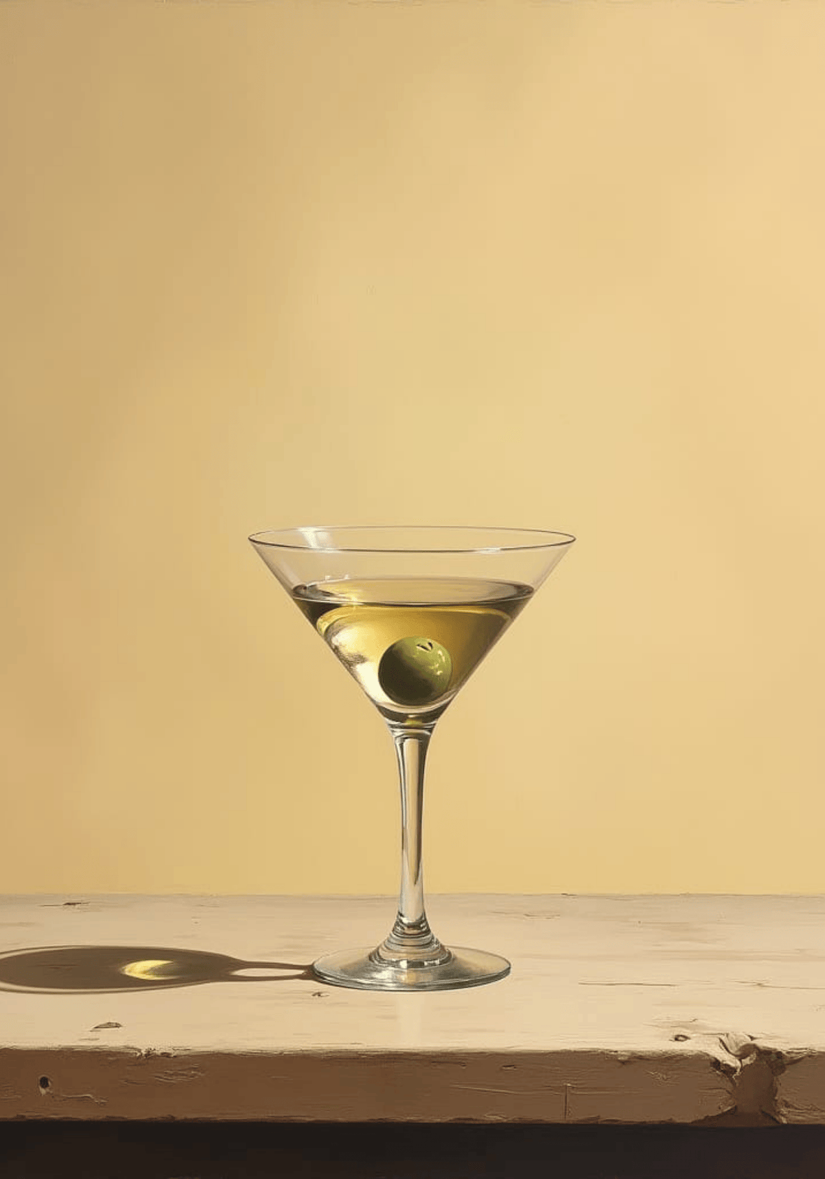 Classic Simple Martini poster visad rakt fram – Bozetto affisch i hög tryckkvalitet