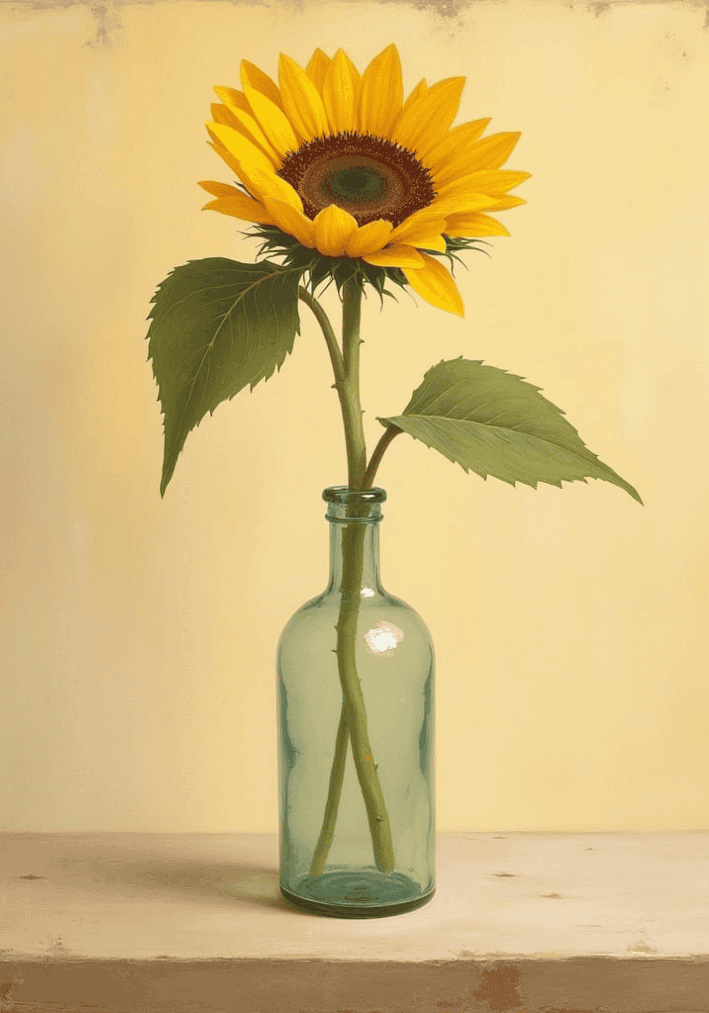Minimalist glass vase poster