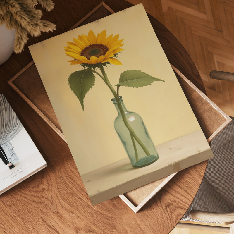 Minimalist glass vase poster