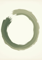 Abstract Round Shape No.3 affisch på vit bakgrund – köp enkelt hos Bozetto i hög kvalitet