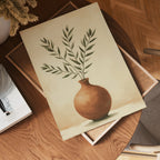 Minimalist Terracotta Vase poster visad rakt fram – Bozetto affisch i hög tryckkvalitet