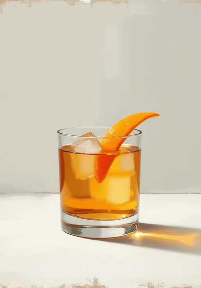 Whiskey Orange Garnish Poster