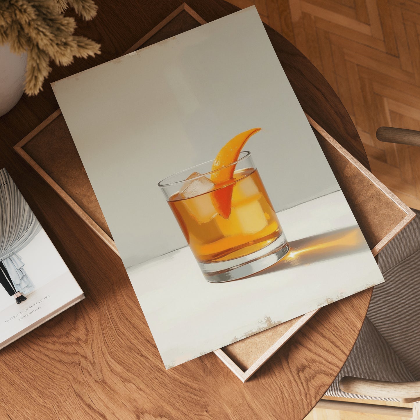Whiskey Orange Garnish Poster
