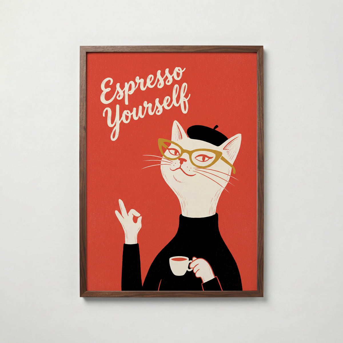 Espresso Yourself Poster – valnötsram